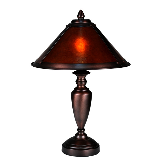 Mica Bronze Mission Table Lamp