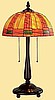 Tiffany Stained Glass Mission Style Table Lamp