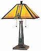 Craftsman Stained Glass Table Lamp