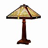 Craftsman Mission Tiffany Table Lamp