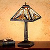 Tiffany Mission Stained Glass Table Lamp