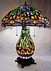 Dragonfly Tiffany Stained Glass Table Lamp