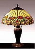 Stained Glass Tiffany Floral Table Lamp