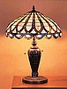 Baroque Tiffany Stained Glass Table Lamp
