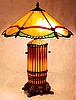 Craftsman Tiffany Stained Glass Table Lamp