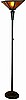 Mission & Deco Mica Torchiere Lamp