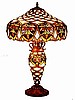 Victorian Baroque Stained Glass Tiffany Table Lamp