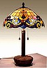 Victorian Stained Glass Tiffany Table Lamp