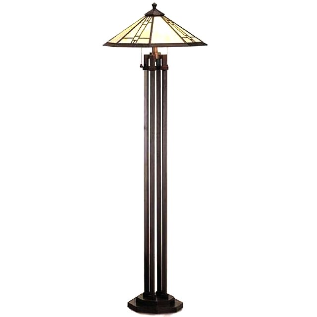 Mission Prairie Tiffany Floor Lamp Antique Bronze