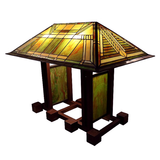 Frank Lloyd Wright Mission Style Table Lamp