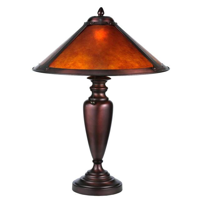 Large Mission Craftsman Mica Table Lamp