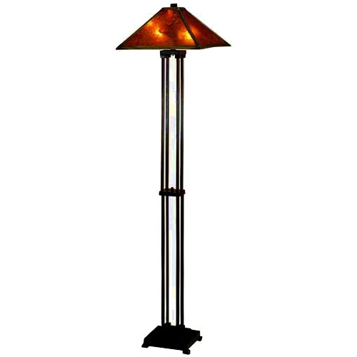 Mica Mission Four Column Floor Lamp