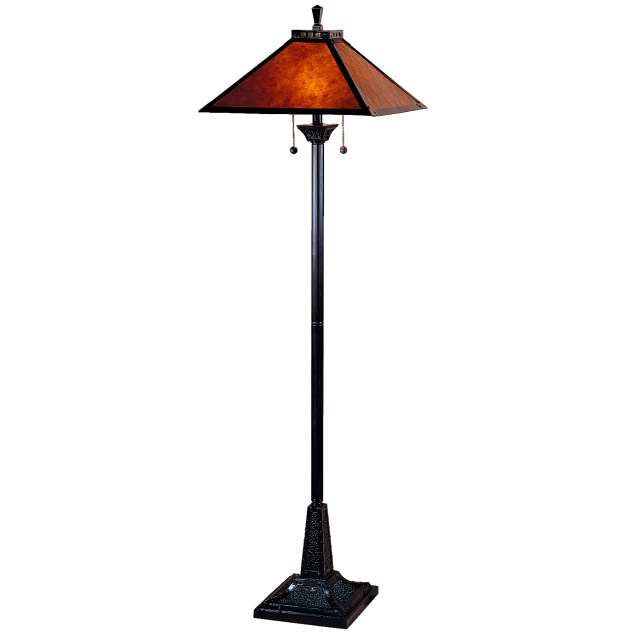 Mission Craftsman Mica Floor Lamp