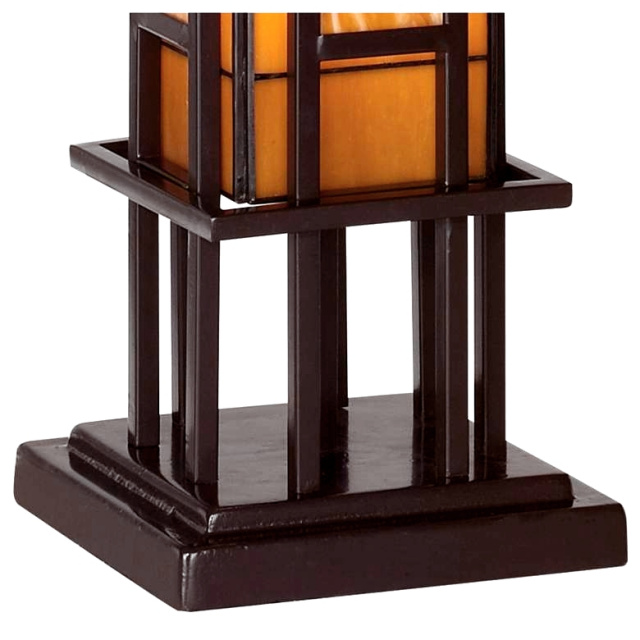 Mission Craftsman Pillar Accent Table Lamp