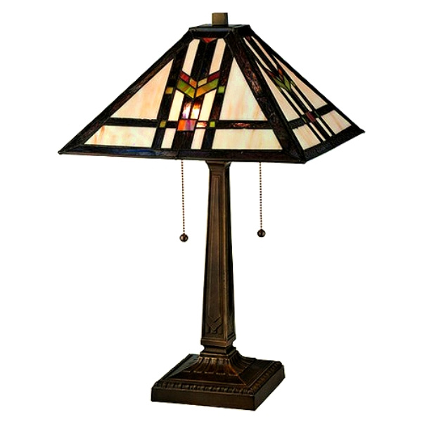 Mission Craftsman Prairie Southwest Tiffany Table Lamp