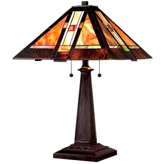Mission Craftsman Robert Louis Tiffany Table Lamp