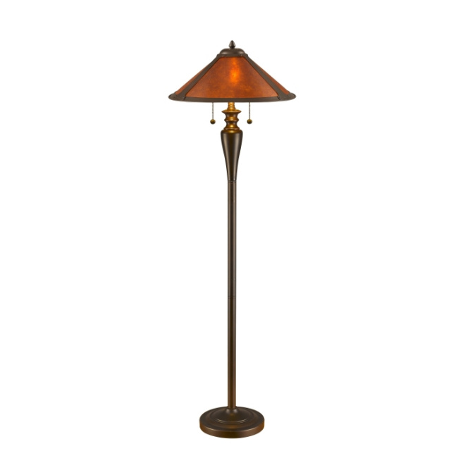 Mission Craftsman Style Mica Floor Lamp