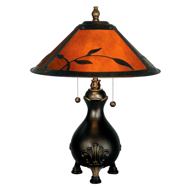Mission Mica Aged Bronze Table Lamp