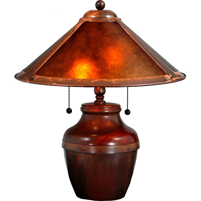 Mission Copper Mica Table Lamp