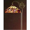 Azalea Floral Tiffany Stained Glass Floor Lamp