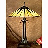 Mission Tiffany Stained Glass Table Lamp