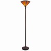 Mission Craftsman Mica Torchiere Floor Lamp