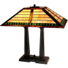 Craftsman Mission Tiffany Stained Glass Table Lamp