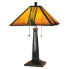 Craftsman Tiffany Stained Glass Table Lamp