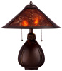 Mission Craftsman Mica and Bronze Table Lamp