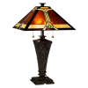 Mission Craftsman Mica & Tiffany Table Lamp