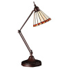 Mission Tiffany Swing Arm Adjustable Desk Lamp