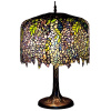 Tiffany Wisteria Stained Glass Table Lamp